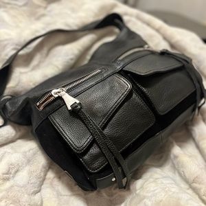 Aimee Kestenberg Black leather and suede